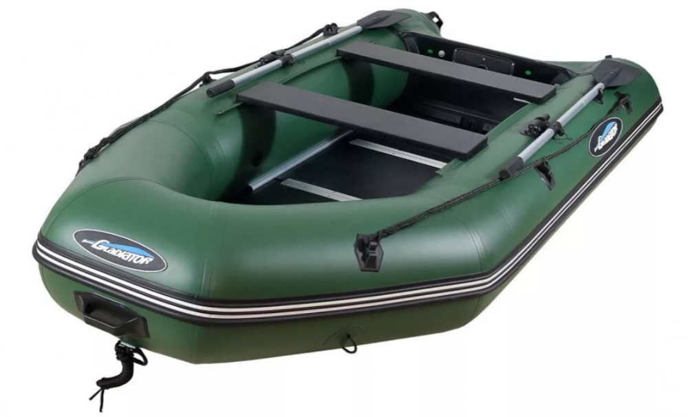 МОТОРНО-ГРЕБНАЯ ЛОДКА ПВХ GLADIATOR А 340 ТК С ФАНЕРНЫМ ПОЛОМ в Копейске