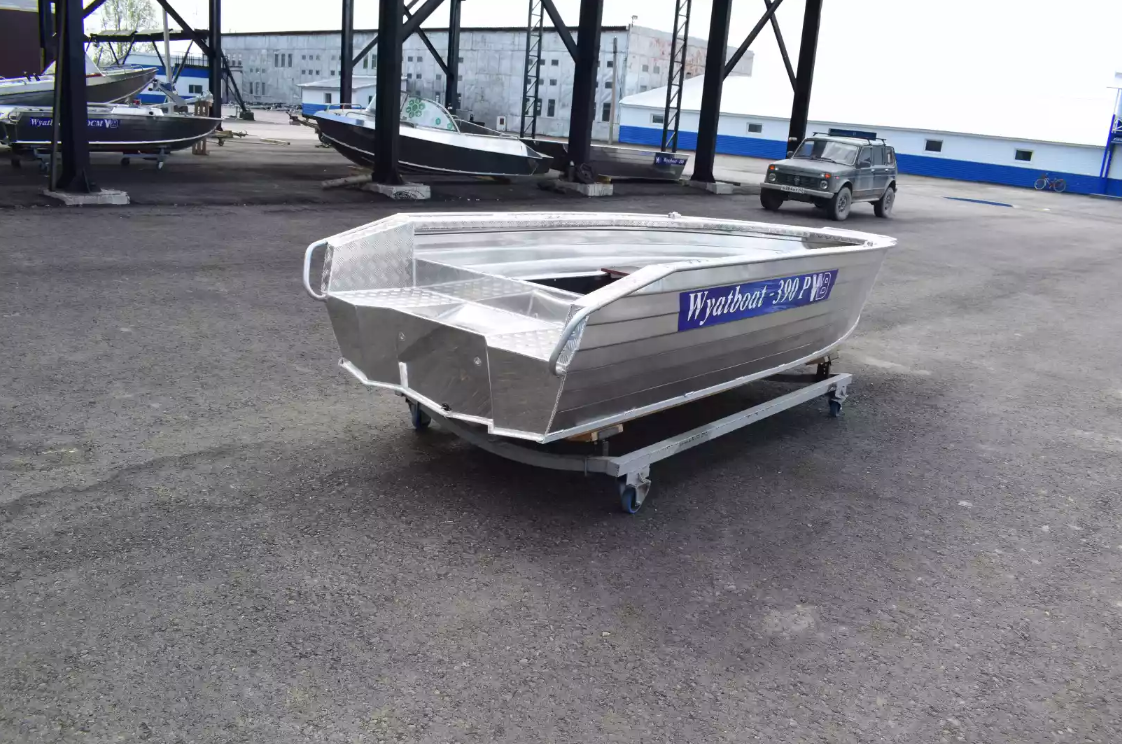 Алюминиевая лодка Wyatboat-390Р Увеличенный борт в Копейске