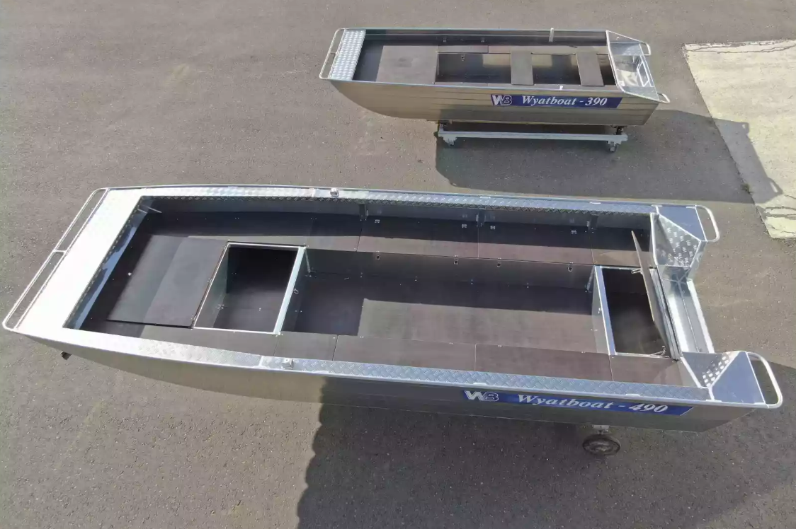 Алюминиевая лодка Wyatboat-490 Jonboat в Копейске