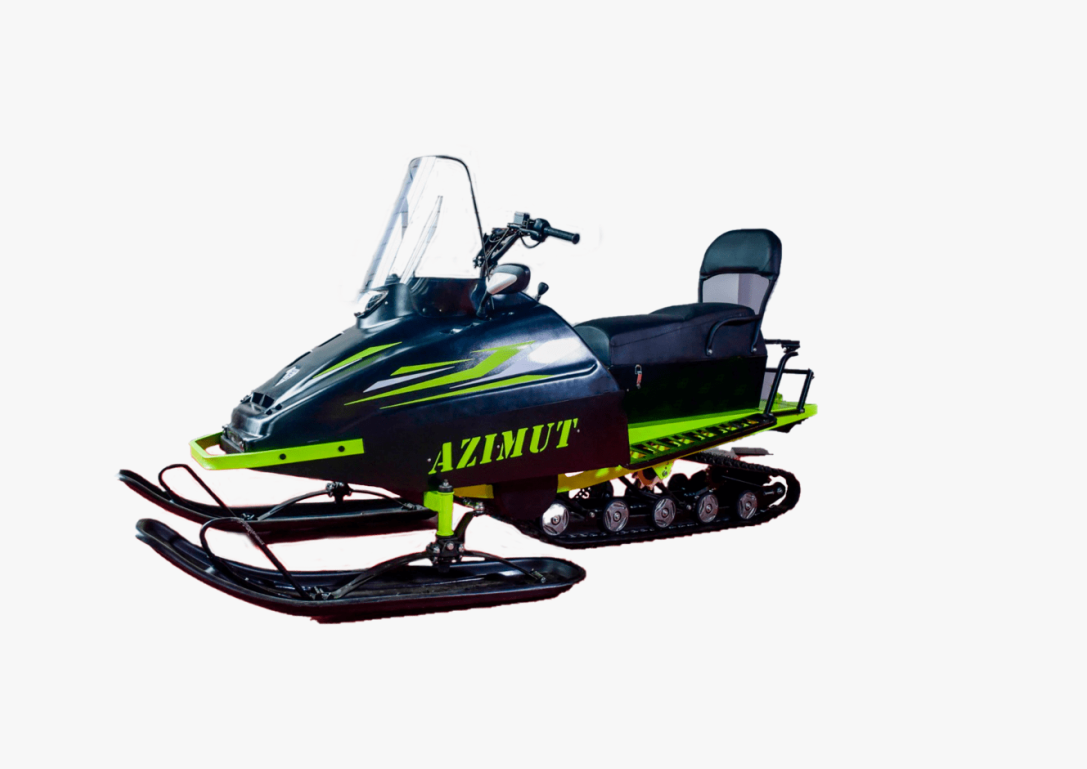 Миниснегоход Бурлак Азимут 20 л.с. , эл.запуск, реверс, тормоз гидравл, капот черный в Копейске