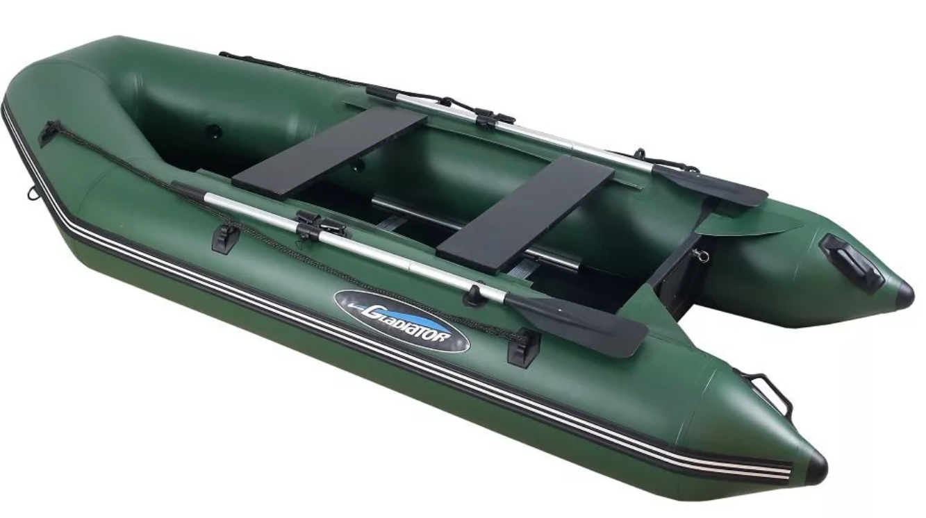 МОТОРНО-ГРЕБНАЯ ЛОДКА ПВХ GLADIATOR A 280 ТК С ФАНЕРНЫМ ДНОМ в Копейске