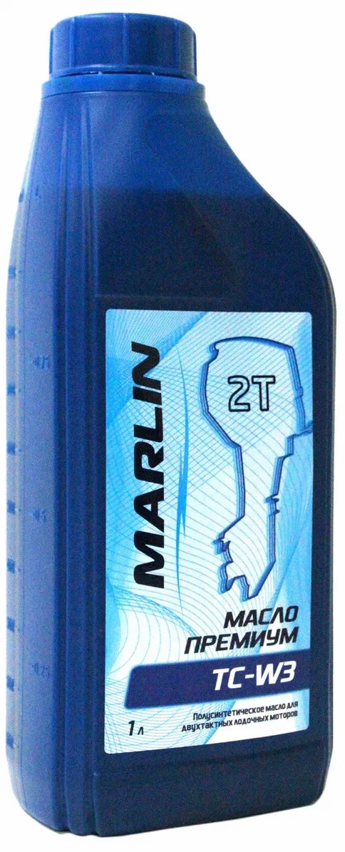 МАСЛО ПОЛУСИНТЕТИЧЕСКОЕ MARLIN ПРЕМИУМ 2Т, TC-W3, 1 ЛИТР в Копейске