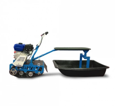 Мотобуксировщик НЕВА МС-1К с санями и сиденьем в Копейске