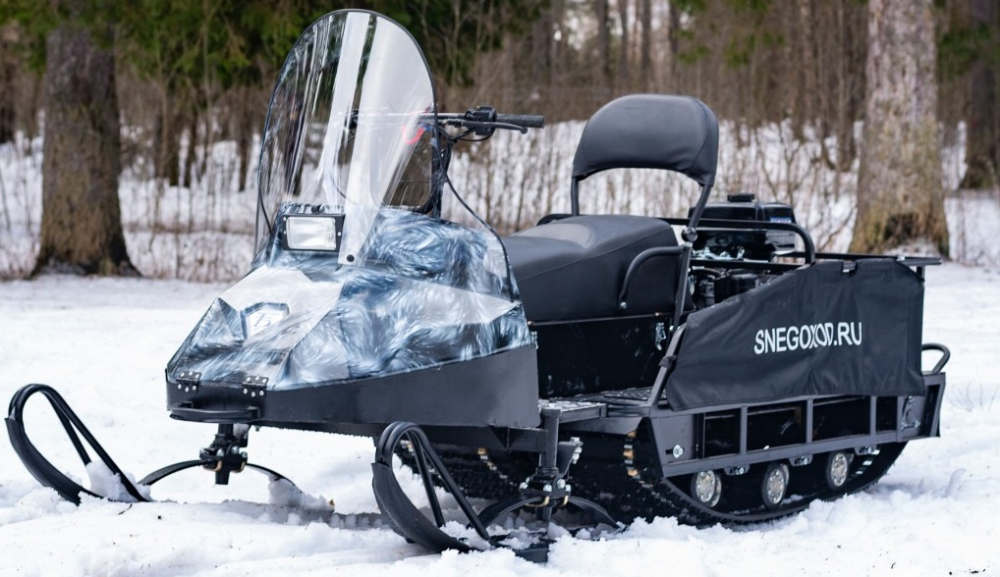 Миниснегоход Бурлак Егерь Экспедитор 15 л.с. , реверс, тормоз, капот белый в Копейске