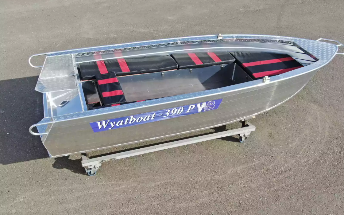 Алюминиевая лодка Wyatboat-390РМ увеличенный борт в Копейске