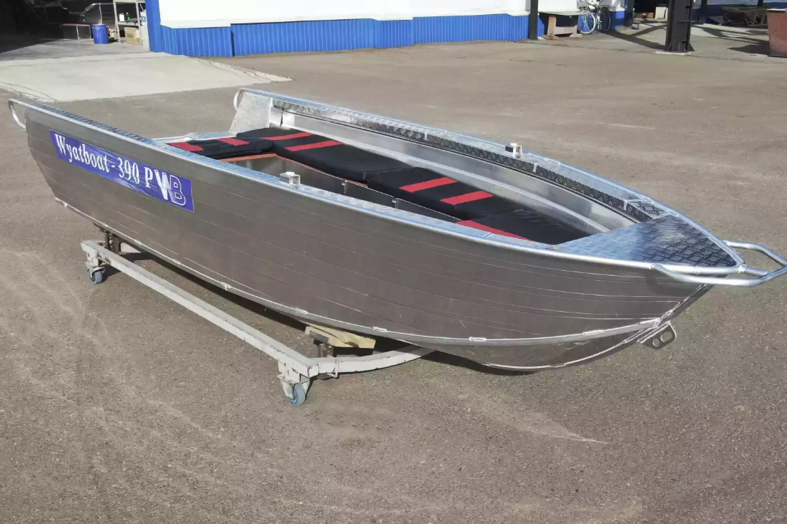 Алюминиевая лодка Wyatboat-390РМ увеличенный борт в Копейске