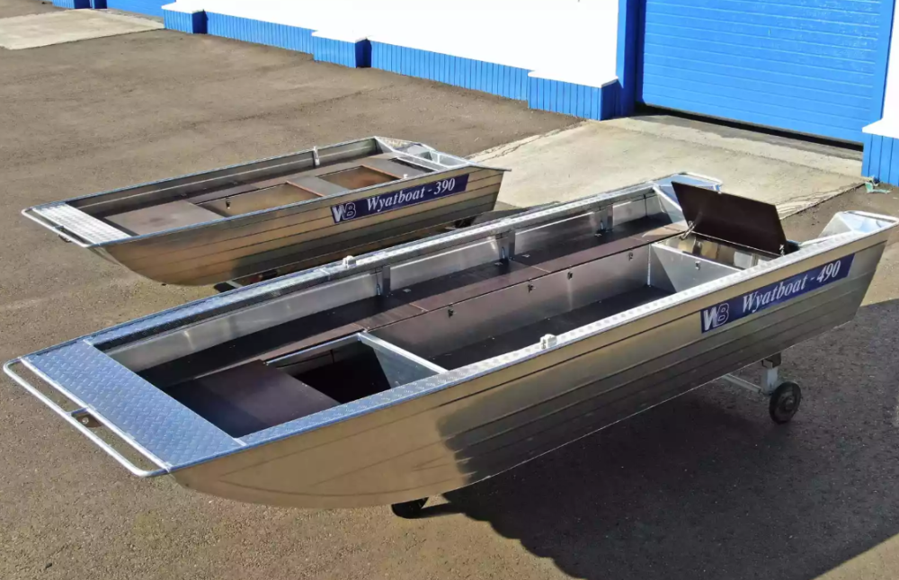 Алюминиевая лодка Wyatboat-490 Jonboat в Копейске