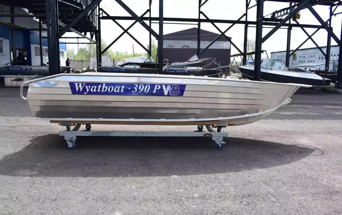 Алюминиевая лодка Wyatboat-390Р Увеличенный борт в Копейске