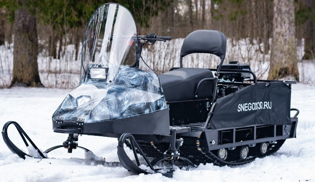 Миниснегоход Бурлак Егерь Экспедитор 15 л.с. , реверс, тормоз, капот белый в Копейске