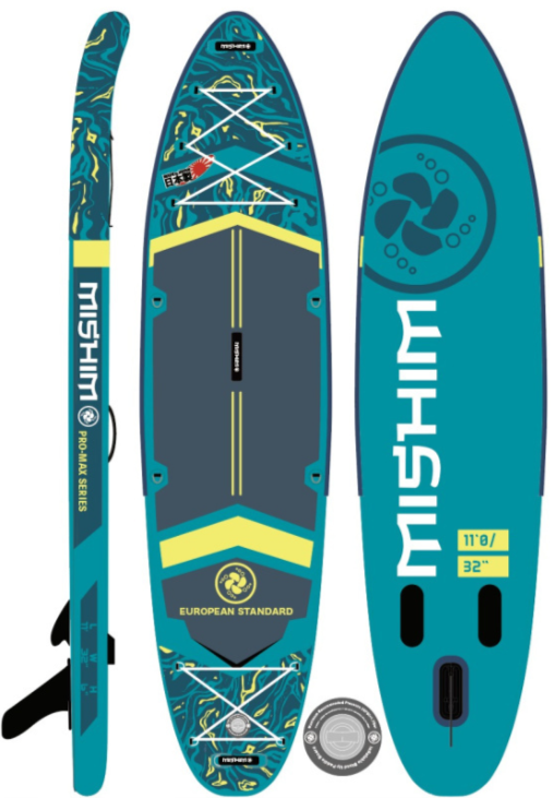 SUP (САП) Доска MISHIMO PRO-MAX Light Teal 11’ (335см) в Копейске