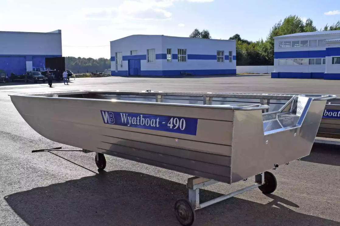 Алюминиевая лодка Wyatboat-490 Jonboat в Копейске