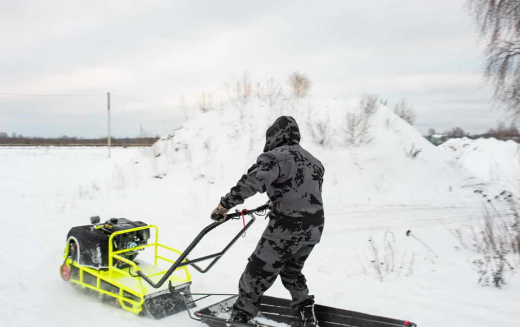 Мотобуксировщик Бурлак ХОЗЯИН-1 (капот ткань) в Копейске