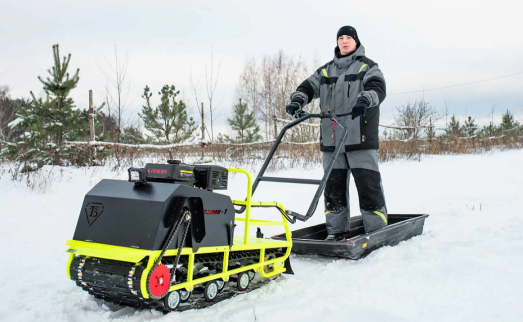 Мотобуксировщик Бурлак ХОЗЯИН-1 (капот ткань) в Копейске