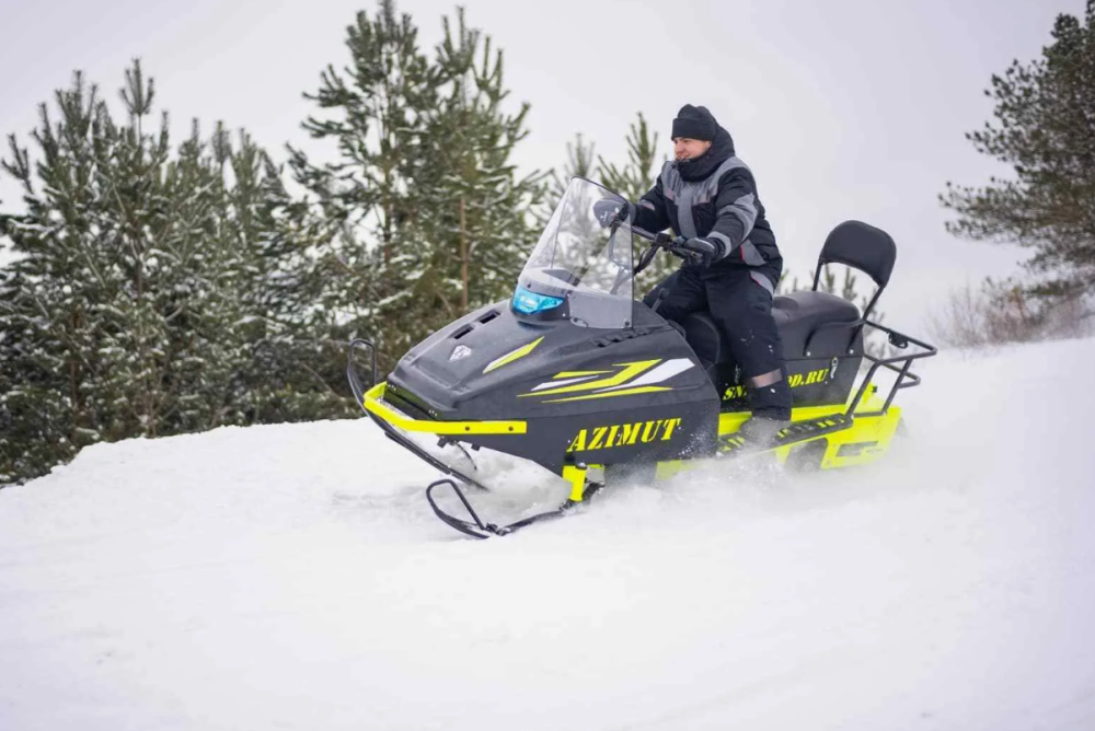 Миниснегоход Бурлак Азимут 24 л.с. , эл.запуск, реверс, тормоз гидравл, капот черный в Копейске