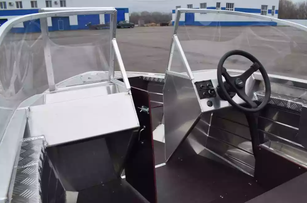 Алюминиевая лодка Wyatboat-390 DCM Увеличенный борт в Копейске