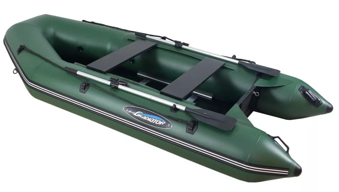 МОТОРНО-ГРЕБНАЯ ЛОДКА ПВХ GLADIATOR А 340 ТК С ФАНЕРНЫМ ПОЛОМ в Копейске