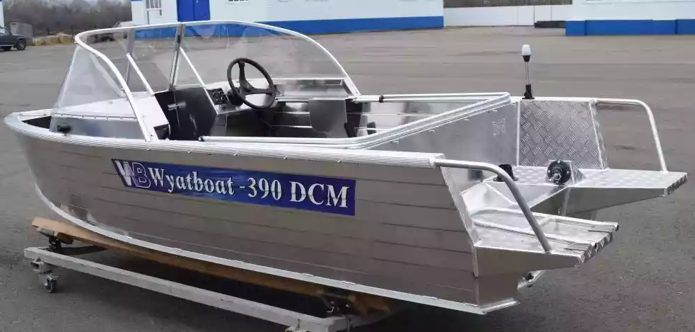 Алюминиевая лодка Wyatboat-390 DCM Увеличенный борт в Копейске