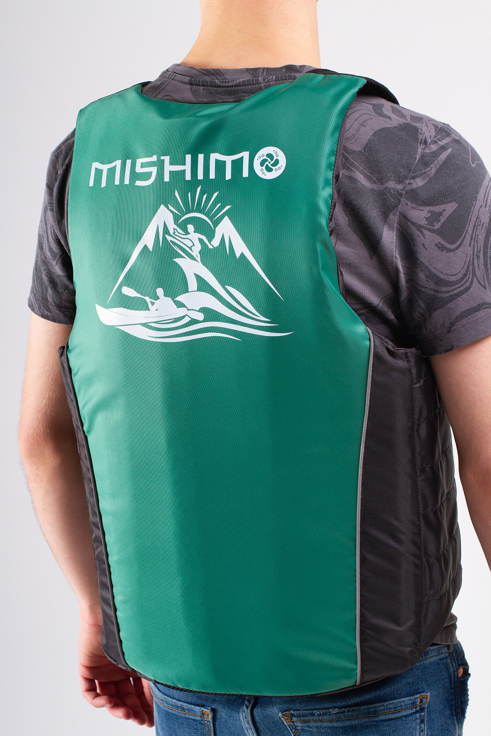 Жилет спасательный MISHIMO PRO Премиум качества Черно-зеленый в Копейске