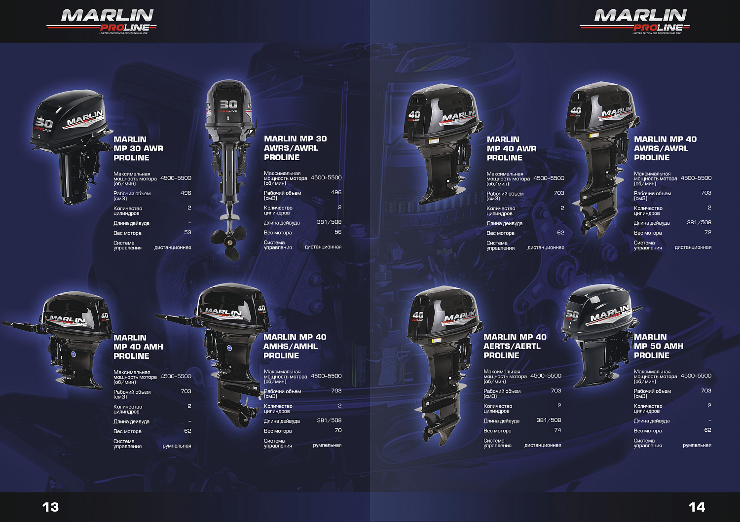 Лодочный мотор MARLIN PROLINE MP 9.9(15) AMHL в Копейске