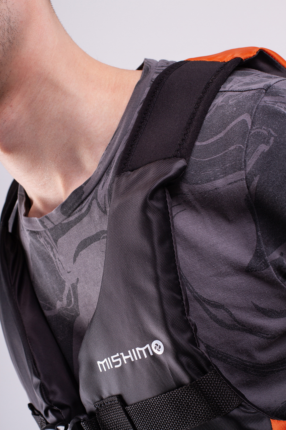 Жилет спасательный MISHIMO PRO Премиум качества Черно-оранжевый в Копейске