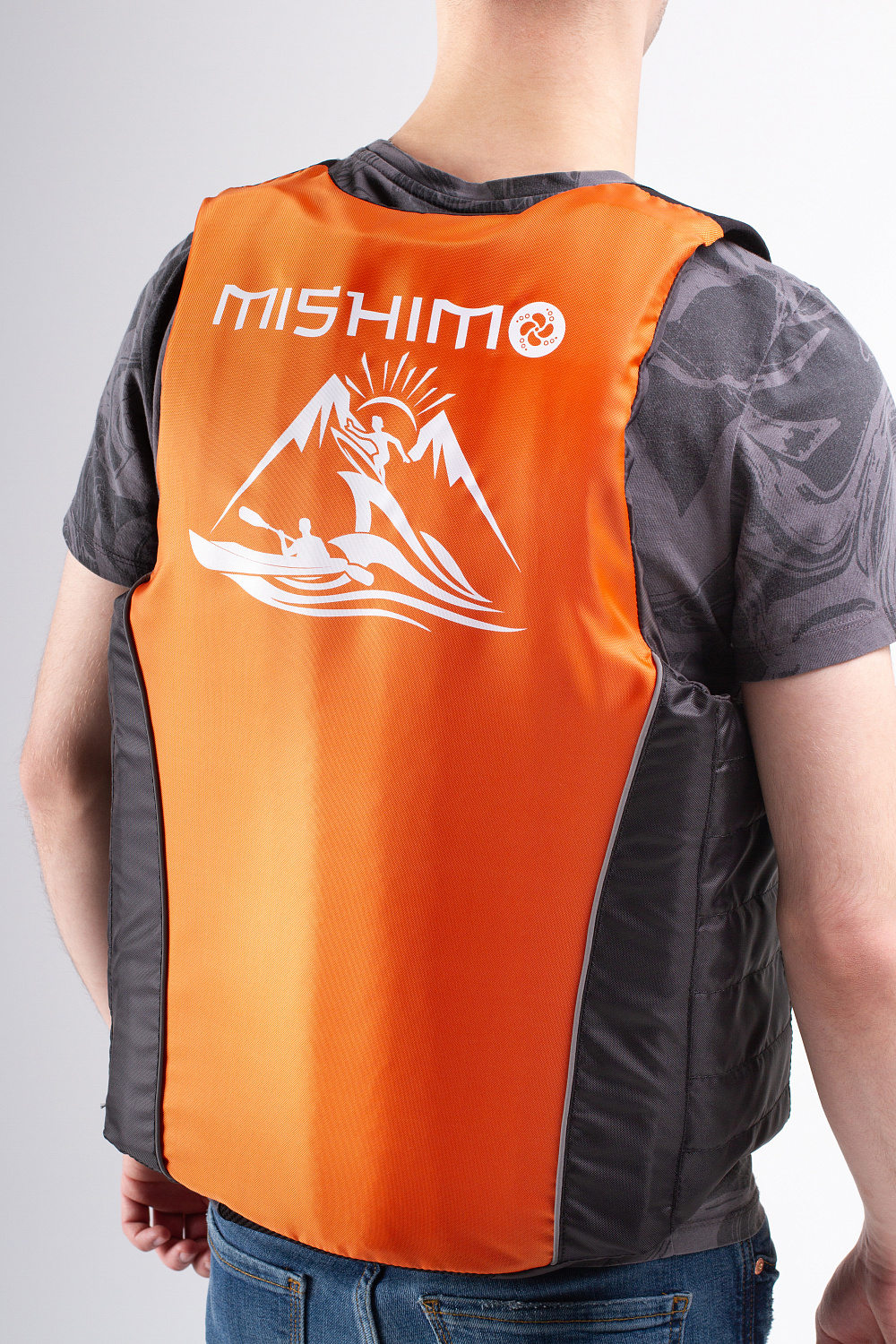 Жилет спасательный MISHIMO PRO Премиум качества Черно-оранжевый в Копейске