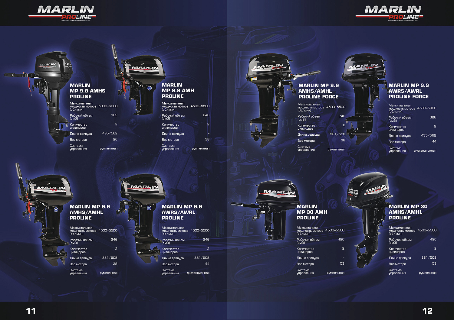 Лодочный мотор MARLIN PROLINE MP 9.9(15) AMHL в Копейске